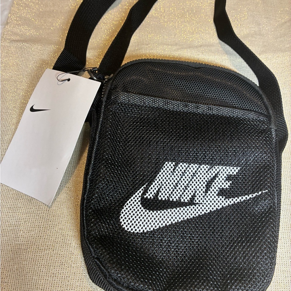 Nike Black Mesh Belt Bag